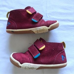 Plae Red Suede Sneakers Toddler Size 10